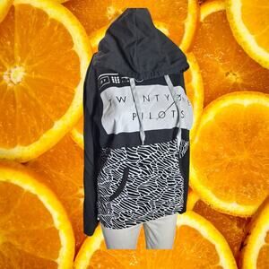 Hotcial Men's Black TWENTY ØNE PILØTS Pullover Hooded Sweatshirt‎ Size S